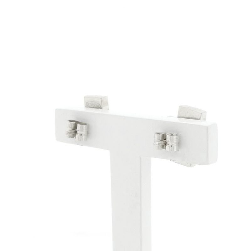 Image 3 of ILARA silver cross earrings