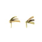 Image 5 of Tricolor gold stud earrings