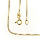 Image 1 of Gold gourmet link chain | 46 cm