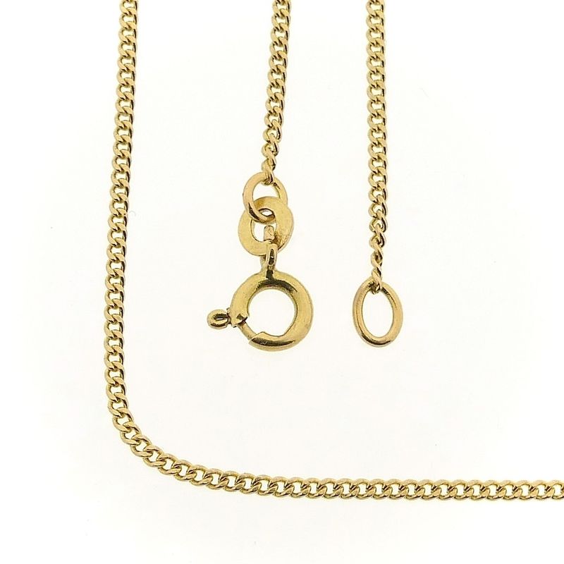Image 1 of Gold gourmet link chain | 46 cm