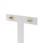 Image 4 of Gold stud earrings with zirconia