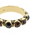 Image 6 of Gold alliance ring with garnet