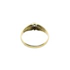 Image 7 of Gold solitaire ring with zirconia