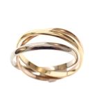 Image 2 of Tricolor gold trinity ring