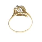 Image 3 of Two-tone gold fantasy ring set with 0.13 ct diamond.
