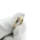Image 10 of Gold solitaire ring with zirconia