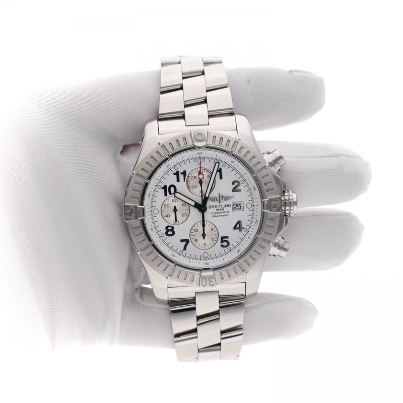 Image 9 of Breitling Super Avenger A13370; Automatic Men's Watch
