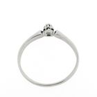 Image 7 of White gold solitaire ring with 0.02 ct diamond.