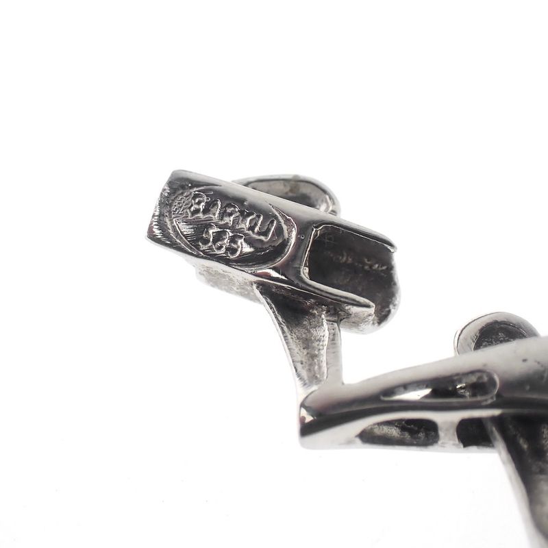 Image 8 of White gold matted fantasy link necklace