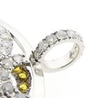 Image 8 of White gold pendant with bubbles of gemstones and diamond 7.07 ct.