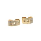 Image 6 of Gold stud earrings; Scandinavian design