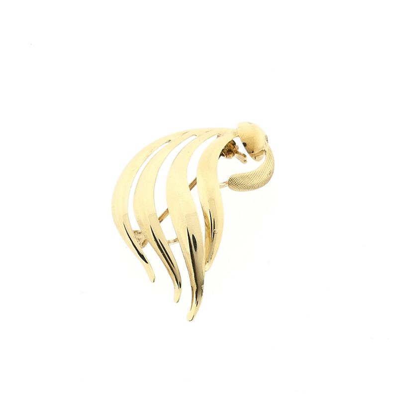Afbeelding 11 van Gouden abstracte broche
