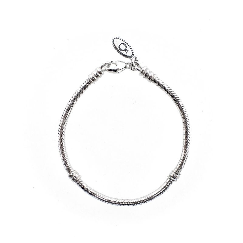 Image 2 of Pandora bracelet; Silver; lobster clasp | 17 cm