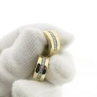 Image 7 of Gold hoop earrings with diamond; 0.32 ct.