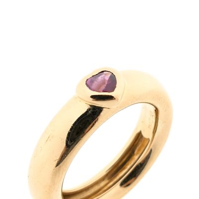 Image 2 of Gold ring with pink tourmaline; Tiffany & Co