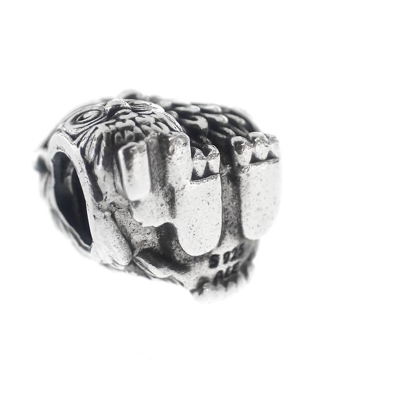Image 6 of Pandora Moments charm; Silver; Mother and baby owl