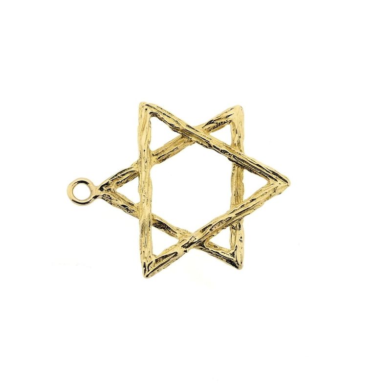 Image 4 of Gold pendant of a Star of David