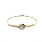 Image 1 of Gold bracelet with zirconia; Geçen | 19 cm
