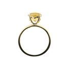 Image 8 of Gold solitaire ring with citrine