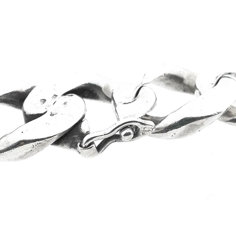 Image 3 of Solid Silver Gourmet Link Bracelet.