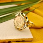 Image 2 of Golden Dos Pesos Ring 1945 (Mexico)