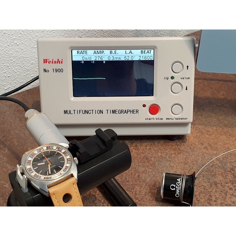 Image 6 of Omega Chronostop 120m 'Roulette'; Vintage heren horloge