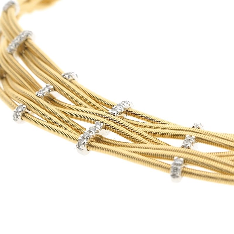 Image 10 of 18-karat gold necklace; choker with diamond; 0.31 ct. | 40 cm | Marco Bicego