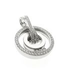 Image 2 of White gold pendant with diamonds