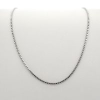 White gold Venetian chain | 40 cm