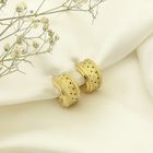 Image 2 of 19.2 carat gold semi-circular earrings; Ø 16.5 mm