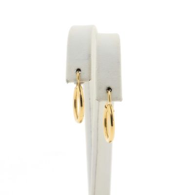 Image 2 of Gold earrings; Ø 14 mm