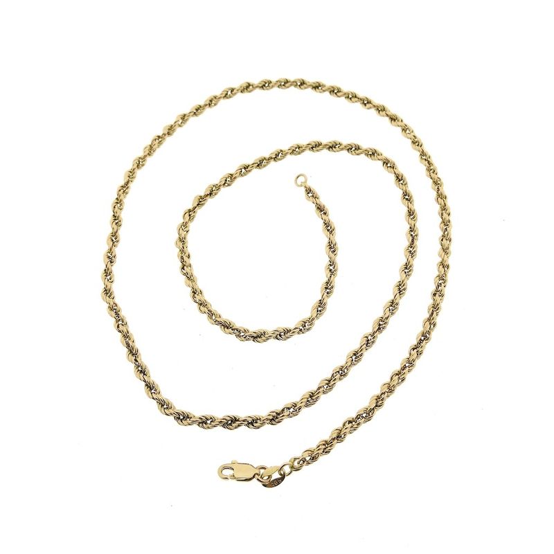 Image 3 of Gold twisted necklace | 53 cm