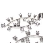 Image 3 of Silver earrings with zirconia