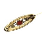 Image 6 of Antique gold brooch with blood coral