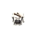 Image 4 of Pandora charm; Silver with gold; Drums Charm