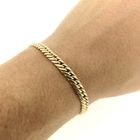 Image 10 of Gold flat gourmet link bracelet