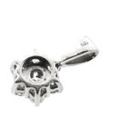 Image 7 of White gold minimalist pendant with diamond | 0.21 ct.