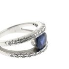 Image 6 of 18-karat white gold ring | Sapphire & Diamond 0.28 ct.