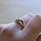 Image 7 of Gold ring with diamond | 0.25 ct.