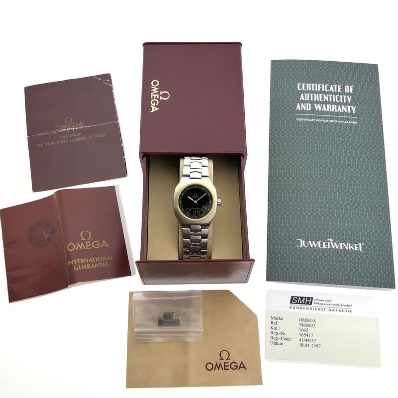 Image 4 of Omega Seamaster Polaris Multifunction 386.0822; Vintage analoog/digitaal horloge