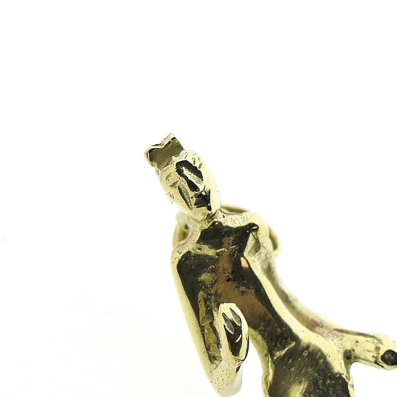 Image 6 of Gold pendant of a football player