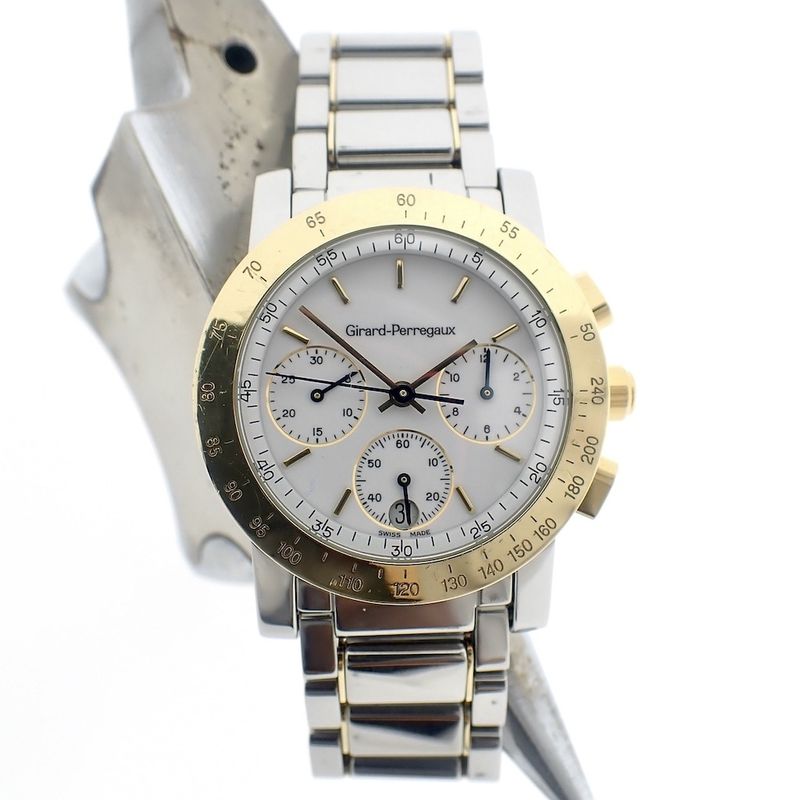 Image 4 of Girard Perregaux GP 7000; Gold/steel chronograph watch