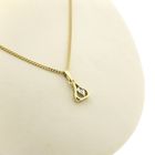 Image 10 of Gold subtle pendant with diamond; 0.01 ct.