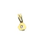 Image 3 of Gold minimalist pendant with diamond; 0.015 ct.