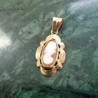 Image 2 of Vintage gold pendant with cameo