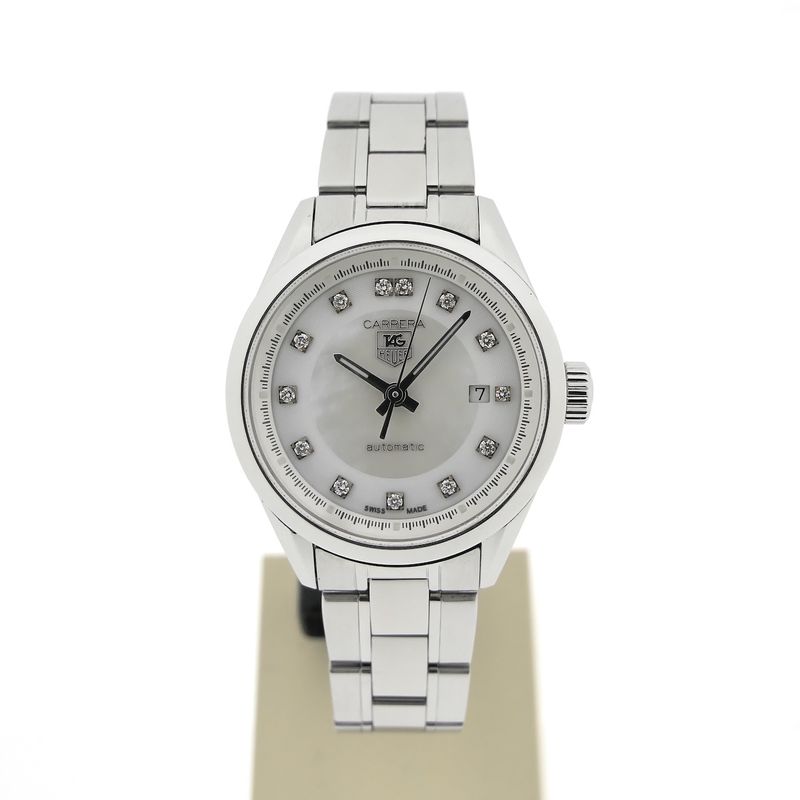 Image 1 of TAG Heuer Carrera Automatic 'Mother of Pearl' WV2411; Women's watch with diamonds