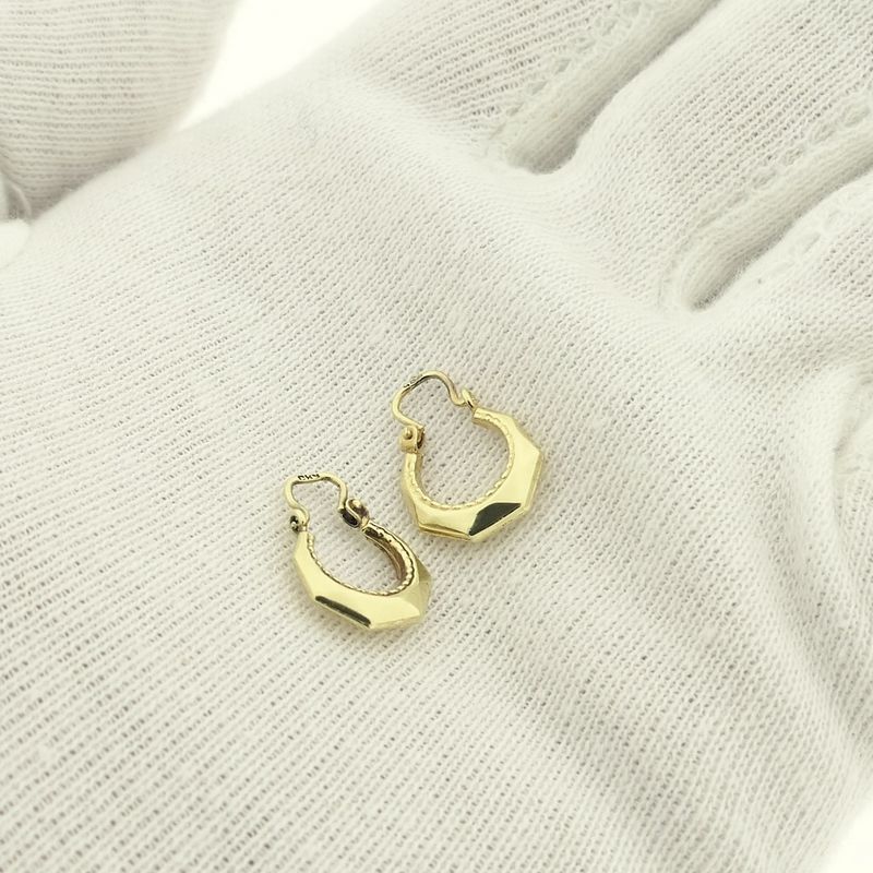 Image 10 of Vintage gold hoop earrings