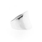 Image 6 of Wide silver ladies ring