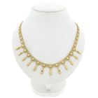 Image 1 of 14 Karat Gold Gallery Wire Link Necklace; 44 cm