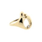 Image 4 of Gold mother-child ring with diamond; 0.06 ct.